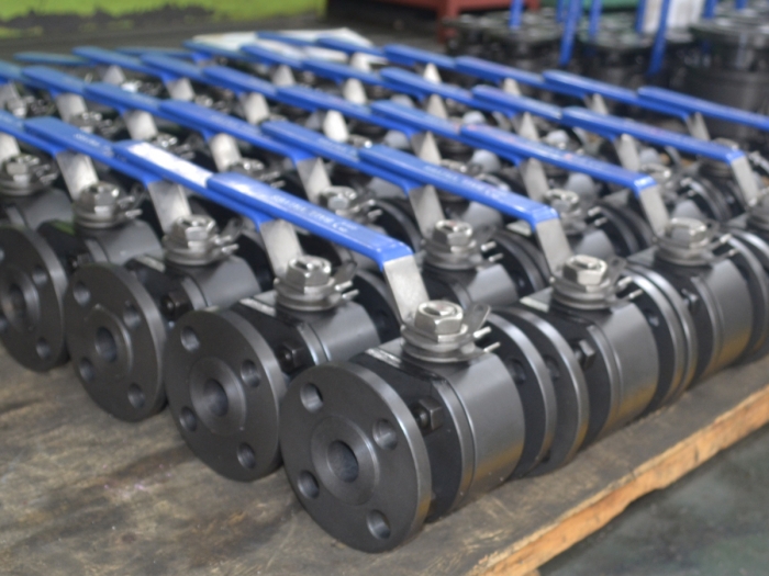 Split body forged steel floating ball valve