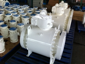 Forged steel trunnion mounted ball valve